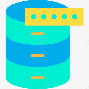 图标数据库数据库网络安全10平面图标图标