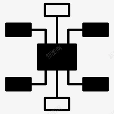 模型展示网站地图流程图层次结构图标图标