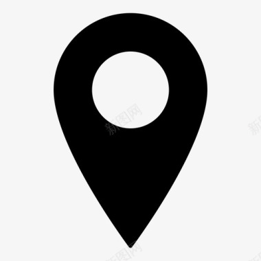 火箭图钉图标地图图钉地址地标图标图标