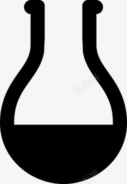 半圆底烧瓶佛罗伦萨烧瓶实验室图标图标