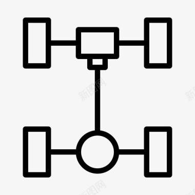 日常维修车轴车辆维修32轮廓图标图标