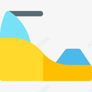夏装模特高跟鞋夏装5件平底鞋图标图标