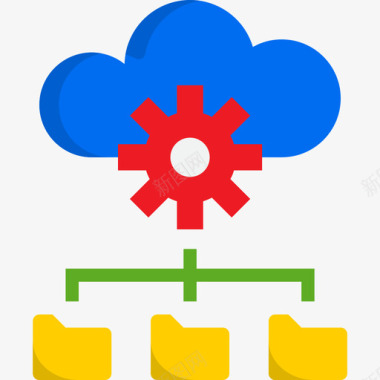 企业团队管理管理数据和网络管理3平面图标图标