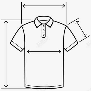 马球衫尺寸马球t恤尺寸胸围图标图标