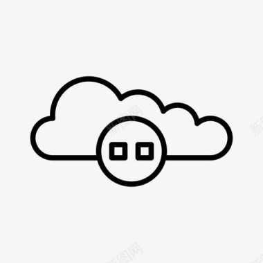 服务器云数据加载图标图标