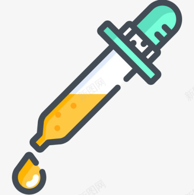 颜料背景滴管颜料双色图标图标
