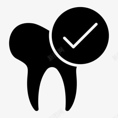 检查过牙齿牙医图标图标