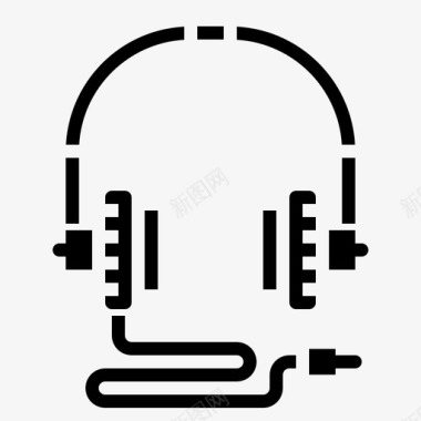 耳罩耳机耳机音频声音图标图标