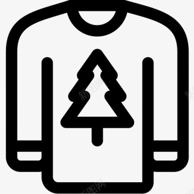 毛衣圣诞159直纹图标图标