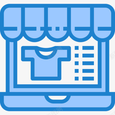 应用程序商店的标志网上商店电子商务113蓝色图标图标