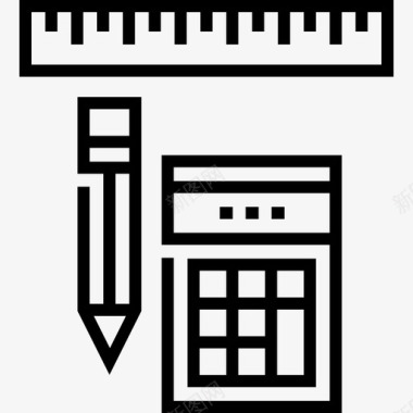 矢量大学工具大学30线性图标图标