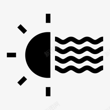 热浪辐射太阳图标图标