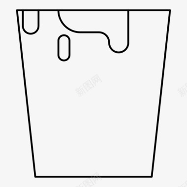 雪花桶桶建筑容器图标图标