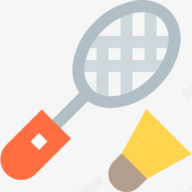 羽毛球运动和游戏1平手图标图标