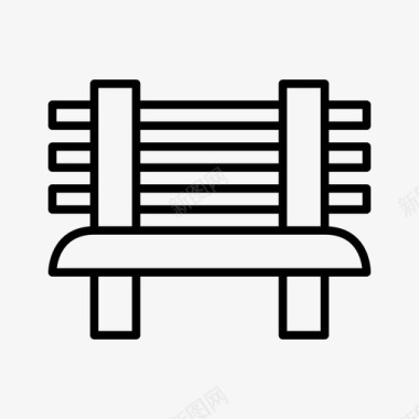 采购产品长凳城市长凳花园长椅图标图标