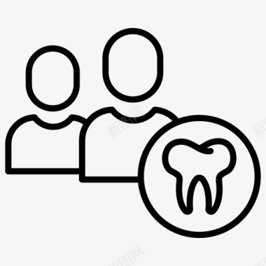 牙齿锋利使用者牙科牙医图标图标