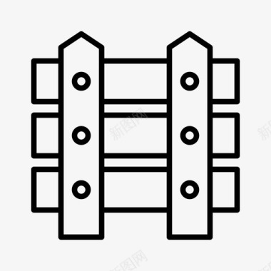 栏板栅栏边界围栏图标图标