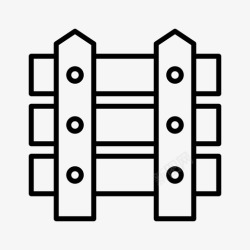 栏板栅栏边界围栏图标高清图片