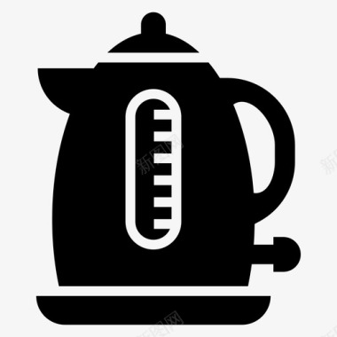电热水袋茶壶电热壶厨房用具图标图标