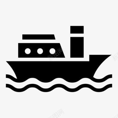 船船游轮造船厂图标图标