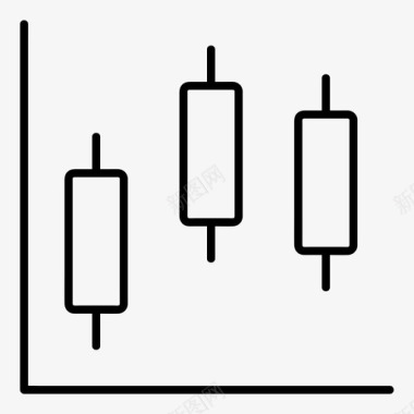 一整条蜡烛条分析图表图标图标