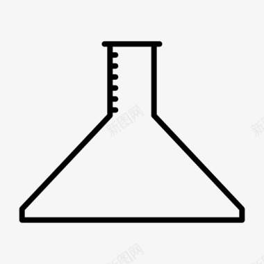 化学课堂埃伦迈耶烧瓶化学实验图标图标