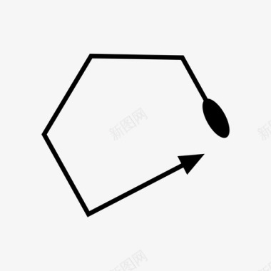 执弓箭头弓方向图标图标