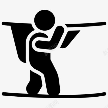 奥运武术空手道空手道格斗图标图标