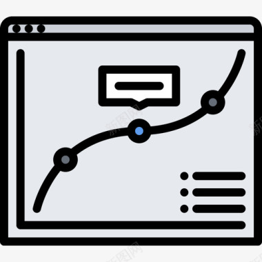 线路网站6颜色图标图标