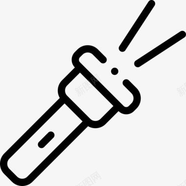 夏令营总动员手电筒夏令营11号直线型图标图标