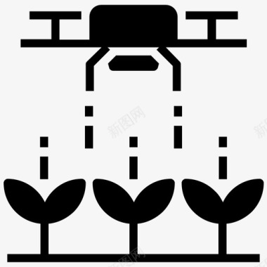 瓣植物种植盆栽植物生长园艺植物生长图标图标