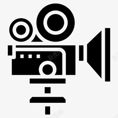 视频剪辑制作专业电影摄影机电影摄录机摄像机图标图标