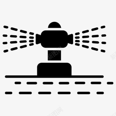 洒水器农用洒水车滴灌灌溉系统图标图标