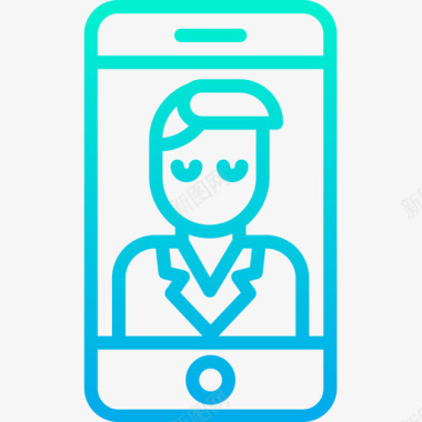 150智能手机婚礼150渐变图标图标