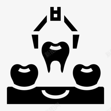 拔牙牙医医疗图标图标