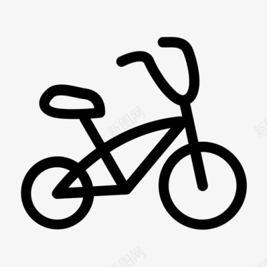 自行车小孩交通工具图标图标