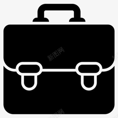 公文包手提箱seo开发字形标集图标图标