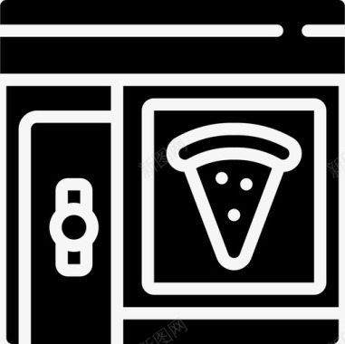 披萨店便利设施7填充图标图标