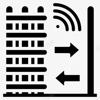 科技办公环境围栏控制家居图标图标