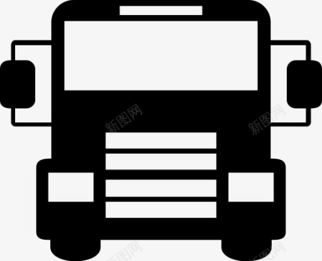 公共环境标识汽车公共汽车汽车驾驶图标图标