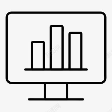 做报告分析图表监视器图标图标