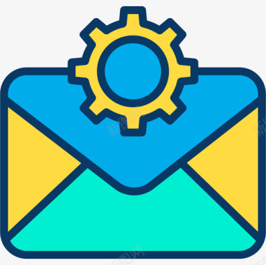 电子邮件电子邮件网络安全11线性颜色图标图标