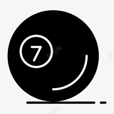 球球免抠素材游戏台球斯诺克图标图标