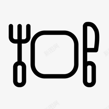 系列餐具食物酒店图标图标