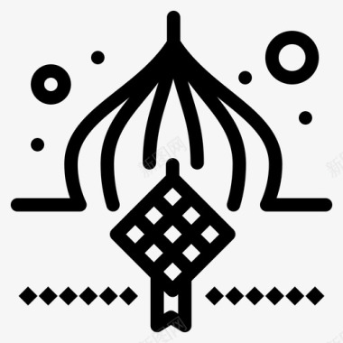 清真寺装饰开斋节图标图标