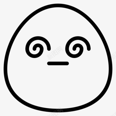 表情模糊吊死图标图标