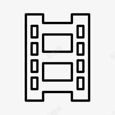 电影胶卷胶片电影胶片电影制作视频制作图标图标