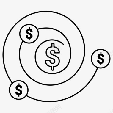 儿子的回报投资回报率效率财务图标图标