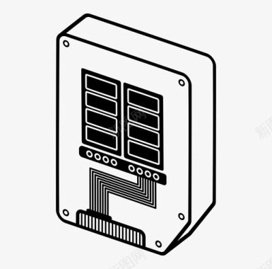 RAM存储器ram高速缓存芯片图标图标