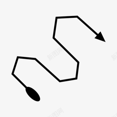 小山路箭弓射图标图标